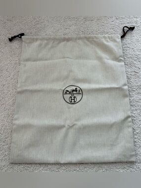 Hermès Medium Logo Drawstring Dust Bag